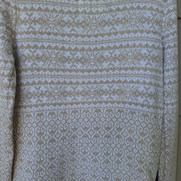 L.O.G.G. H&M Women's Cotton Viscose Angora Sweater Beige-Tan White Size S - Picture 11 of 14